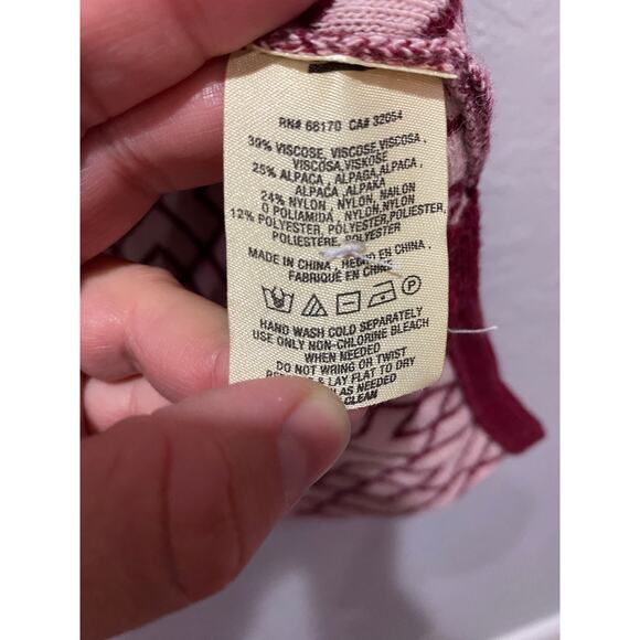 Anthropologie Moth Cozy Alpaca Blend Soft Sweater Size L Boho - Picture 5 of 7